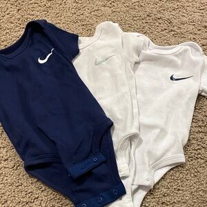 Nike Infant Bodysuits - Navy, White, and Cream
